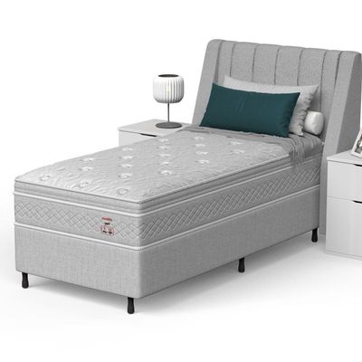 Conjunto Box Solteiro Mola Ensacada Prodormir Loft