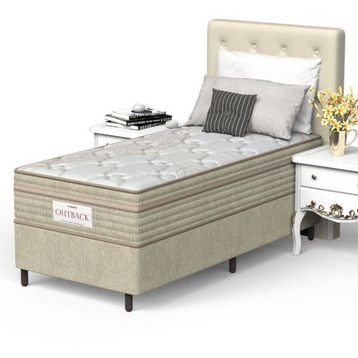 Colchão Solteiro Mola Ensacada Prodormir Outback New Bege