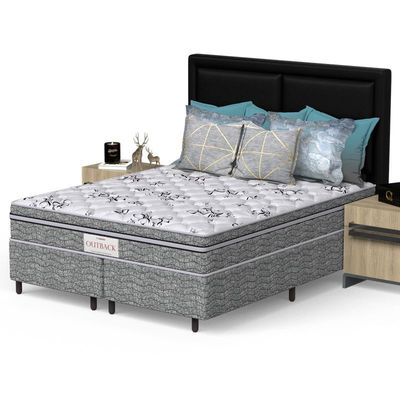 Colchão King Mola Ensacada Prodormir Outback New Cinza
