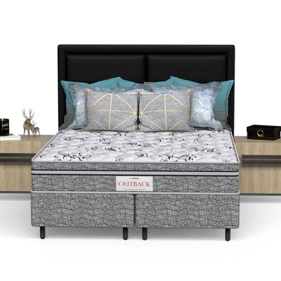 Colchão King Mola Ensacada Prodormir Outback New Cinza
