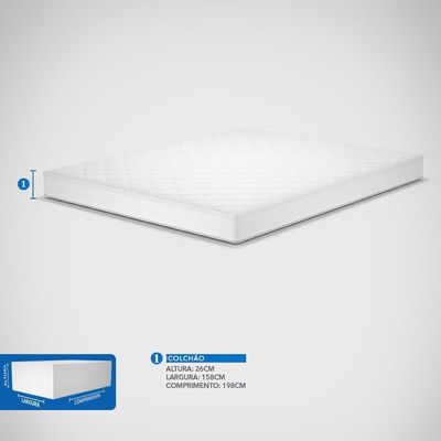 Colchão Queen Espuma D28 Prodormir Active Techmiddle