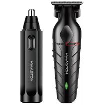 Cortador de Cabelo Sem Fio USB H Maston LFJ05 + Aparador de Pelos do Nariz