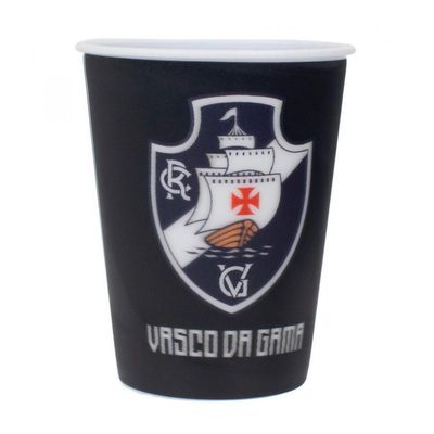 Jogo com 2 Copos De Plástico 3D Vasco 400ml