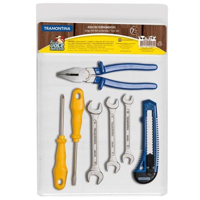 Kit de Ferramentas Tramontina 7 Peças com Alicate