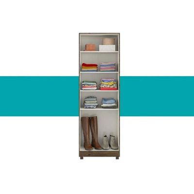 Armário Multiuso Lavanderia 626 c/ 2 Portas e Pés Noce - Carraro