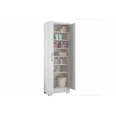 Armário Multiuso Lavanderia 424 c/ 2 Portas e Pés Freijo - Carraro