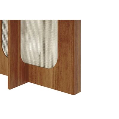 Mesa de Sala Jantar Louise c/ Tampo Madeirado 180x90cm Cinamomo - Cimol