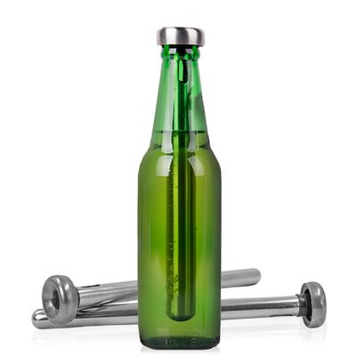 Kit 2 Bastão Resfriador Aço Inox Bebida Gelada Garrafa Refrigerante
