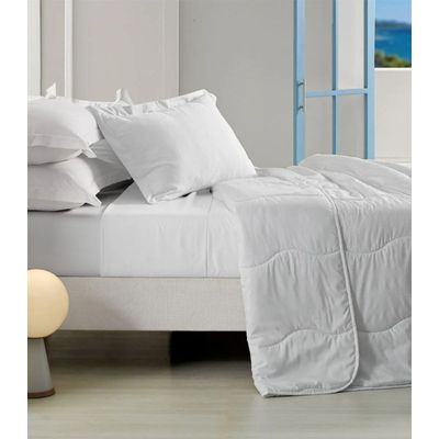 Edredom Verano Queen Toque Acetinado Altenburg Branco UN / Branco
