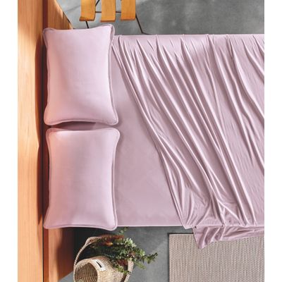 Jogo de Cama Simples Casal 3 Peças Altenburg Rosa UN / Rosa