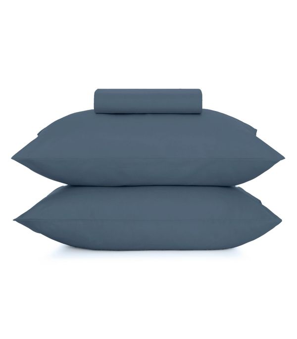 Jogo De Cama Simples Casal Liso Altenburg Azul UN / Azul