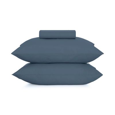 Jogo de Cama Simples Queen Liso Altenburg Azul UN / Azul
