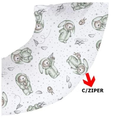 Almofada De Amamentação Em Malha Com Zíper Yan 45cm X 85cm Tecebem Guilherme