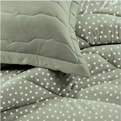 Edredom King Malha Fio Penteado 2,80m X 2,60m - Altenburg Bits Verde