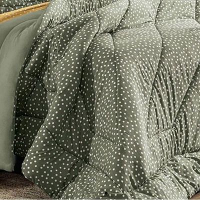 Edredom King Malha Fio Penteado 2,80m X 2,60m - Altenburg Bits Verde