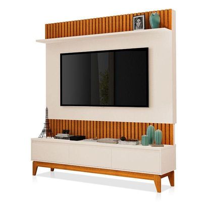 Painel Para Tv Ambiente Antalya Freijó Off White - Luapa