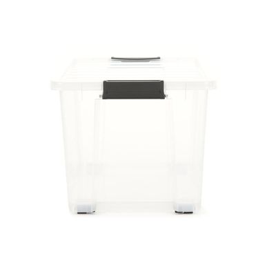 Kit 2 Organizadores Life Box 40 Lt - Trânslúcida Branca