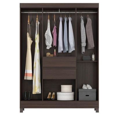 Guarda Roupa Casal Ecom 2 Café - Demóbile