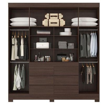 Guarda Roupa Casal Cádis Café Touch - Demóbile