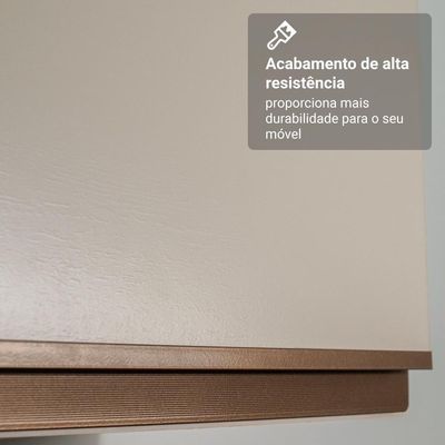 Torre Quente 60 Cm 2 Portas 2 Nichos Suspenso Nice Madesa Crema