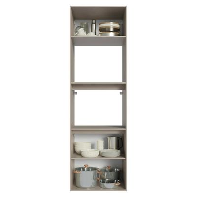 Torre Quente 60 Cm 2 Portas 2 Nichos Suspenso Nice Madesa Crema