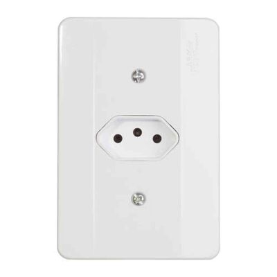 Tomada 3p 20a Horizontal Nbr 14136 20a/250v - Linha Millenium - Mectronic