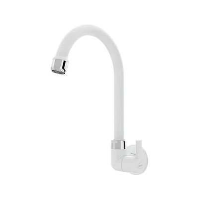 Torneira Cozinha Parede Bica Alta 1/2 Branco - Blukit Com Redutor De Vazão