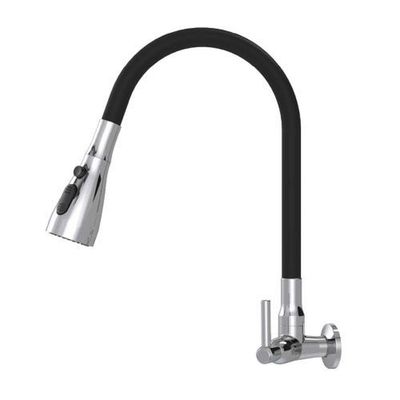 Torneira Gourmet Abs Triplo Jet Preta C70 1/4volta 1/2 1167 Dn15 Cromada Real Metais