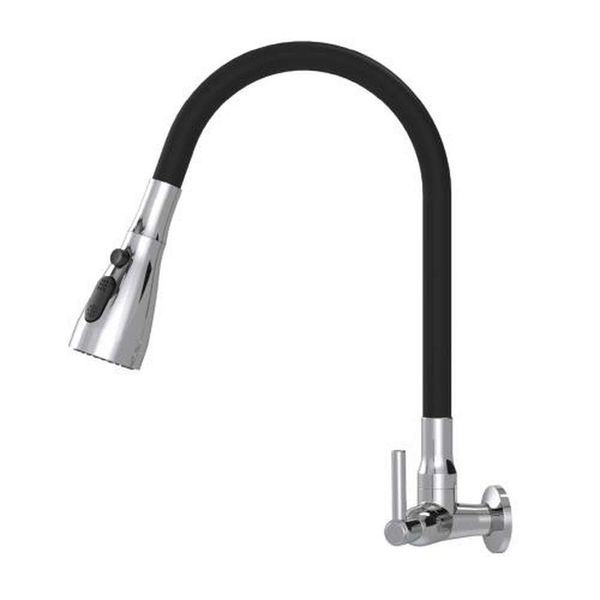 Torneira Gourmet Abs Triplo Jet Preta C70 1/4volta 1/2 1167 Dn15 Cromada Real Metais