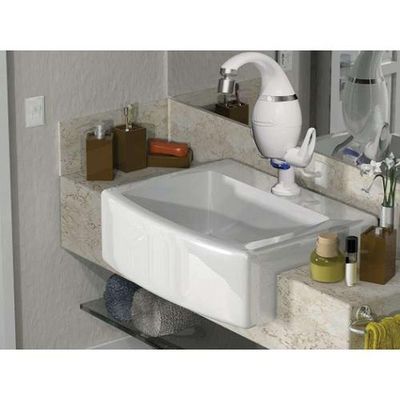Torneira Eletrônica 127v 5500w Sintex - Resistência Rel154 - Branca - Bica Móvel - Parede/balcão