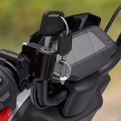 Tranca Para Capacete Moto Fixa No Guidão