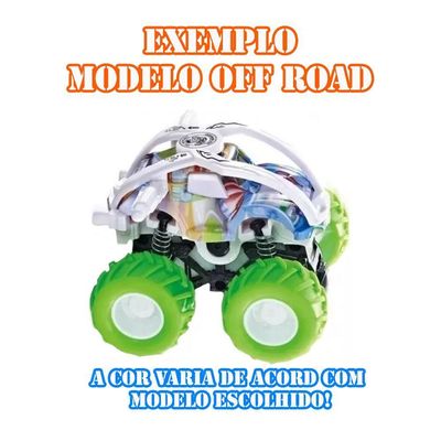 Carrinho Fricção Monster Truck 1:64 Escala Radical Suspensão Off Road Laranja 14