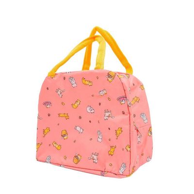 Bolsa Marmita Lancheira Termica Estampada Trabalho Faculdade Gatinhos Rosa