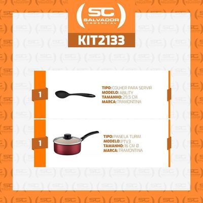 Panela Turim Antiaderente Vermelho 1,4l Com Colher Para Servir Tramontina