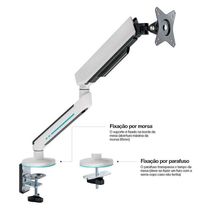 Suporte Monitor Branco Articulado 17 A 34 Cs90w Central Suportes
