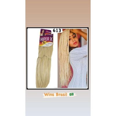 Promoção Jumbão Pacotão 400g Trança Braids Alta Qualidade Hiper X Cores:613(loiro)