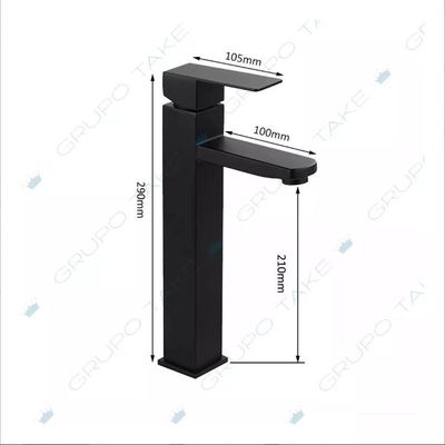 Torneira Preta Banheiro Monocomando Lavabo Bica Alta Vbt