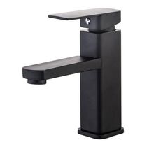 Torneira Banheiro Monocomando Misturador Lavabo Preto Baixa