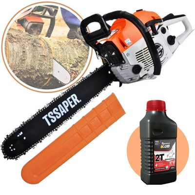 Motosserra A Gasolina 52cc 3hp Sabre 20 Profissional Tsaper Mg52cc + Oleo Toyama 2t