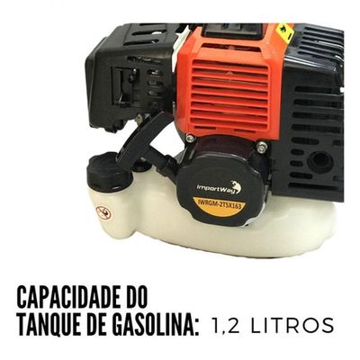 Roçadeira Podador De Grama, Importway Iwrgm 5x1 2t 63cc 3hp