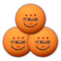 17110551327558 Kit 40 Bolinhas De Ping Pong Tênis De Mesa Profissional 40mm