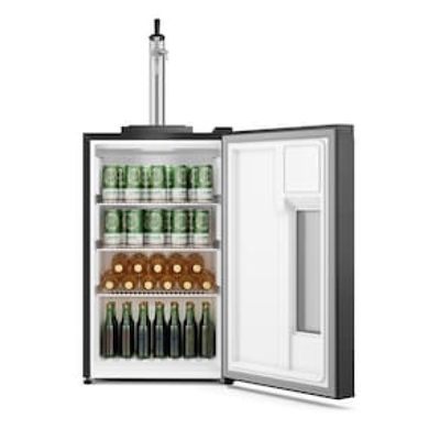 Cervejeira Home Bar Electrolux EB10C Frost Free 100L com Torre de Chopp Porta de Vidro Preta Preto / 220