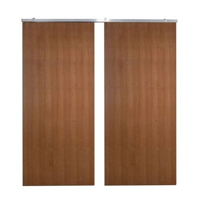 Porta Dupla De Correr P- Verniz Kit Alumínios 210x120