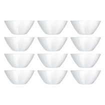 Conjunto de Saladeiras Duralex Opaline Blanc em Vidro 840 ml – 12 Peças
