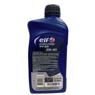 Óleo De Motor ELF 900 SXR Evolution 5W40 SN Sintético ACEA A3B4 1L