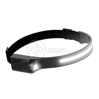 Lanterna De Cabeça Lt-391 Farol De Indução Multifuncional Luz Potente Recarregável Tipo-c 330lm