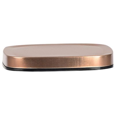 Porta Mantimentos Quadrado Dynasty em Vidro Borossilicato com Tampa de Metal Cobre – 1,1 L