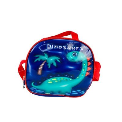 Kit Mochila Escolar Rodinhas Dinossauro Com Lancheira Estojo