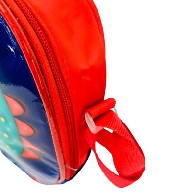 Kit Mochila Escolar Rodinhas Dinossauro Com Lancheira Estojo