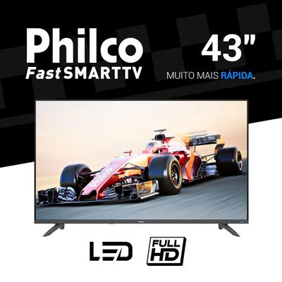 Smart Tv Led 43" P43EAA Borda Infinita Philco Preta